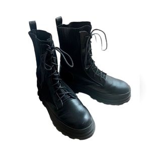 Ladies combat boots Vegan